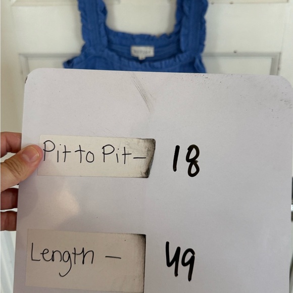 Aspiga blue organic cotton maxi dress size medium - Picture 7 of 8